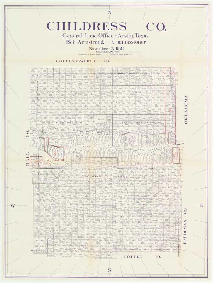 76493, Childress County Working Sketch Graphic Index, General Map Collection