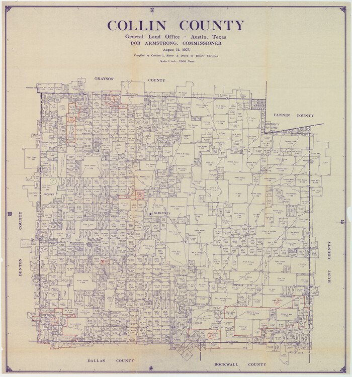 76498, Collin County Working Sketch Graphic Index, General Map Collection