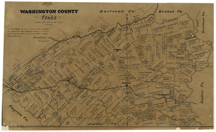 765, Map of Washington County, Texas, Maddox Collection