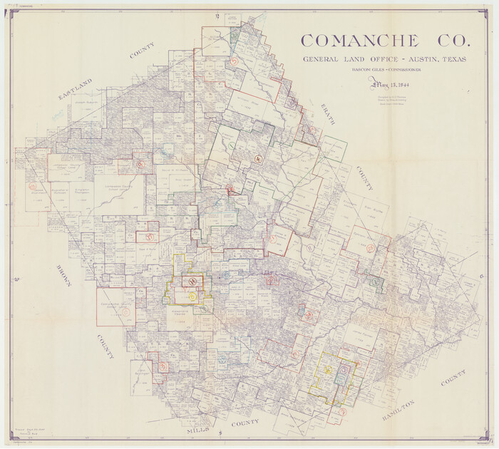 76502, Comanche County Working Sketch Graphic Index, General Map Collection