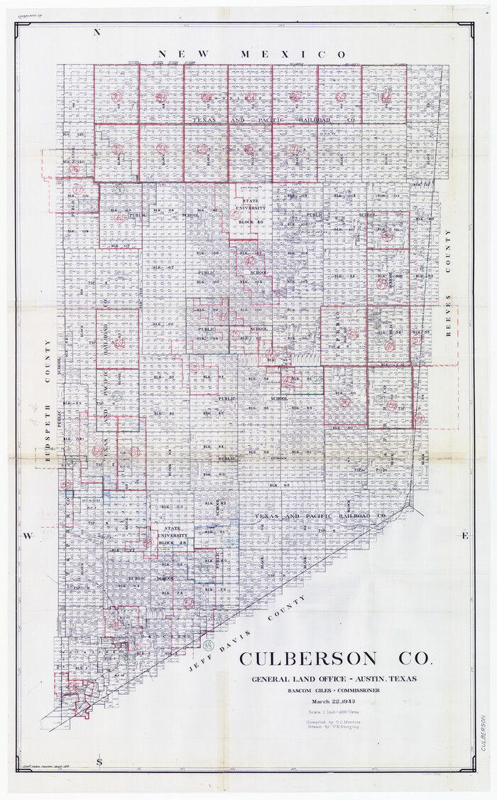 76515, Culberson County Working Sketch Graphic Index, Sheet B (Sketches 41 to Most Recent), General Map Collection