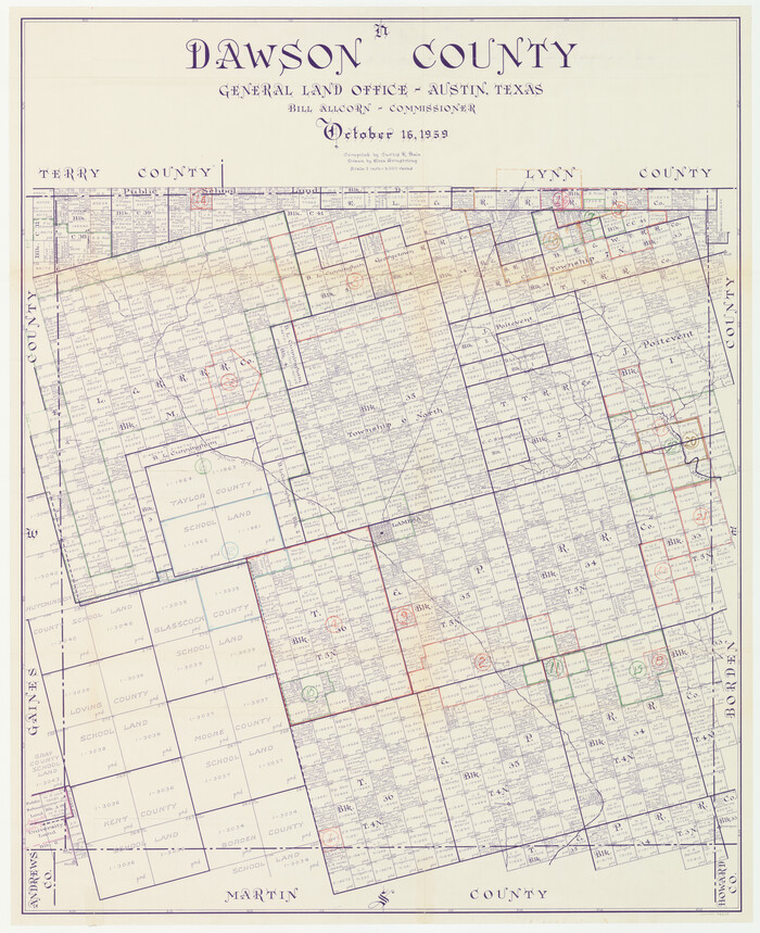 76518, Dawson County Working Sketch Graphic Index, General Map Collection