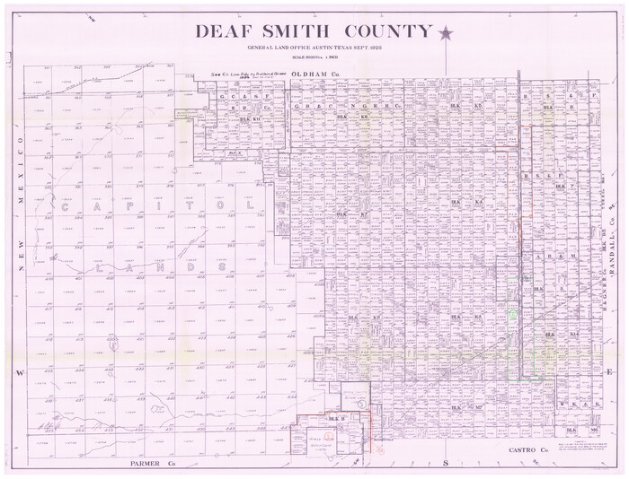 76519, Deaf Smith County Working Sketch Graphic Index, General Map Collection