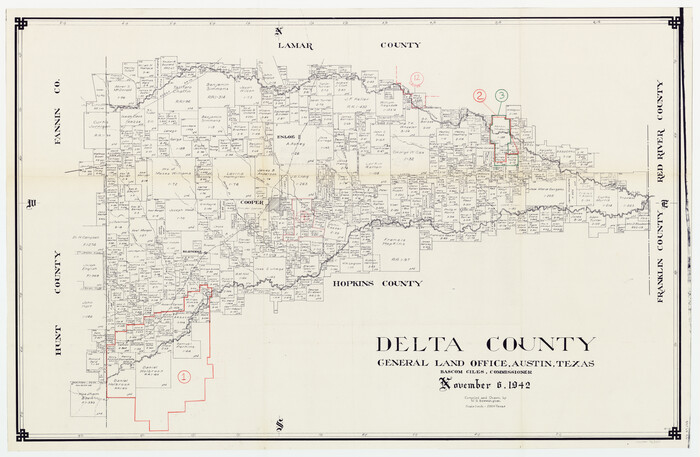 76520, Delta County Working Sketch Graphic Index, General Map Collection
