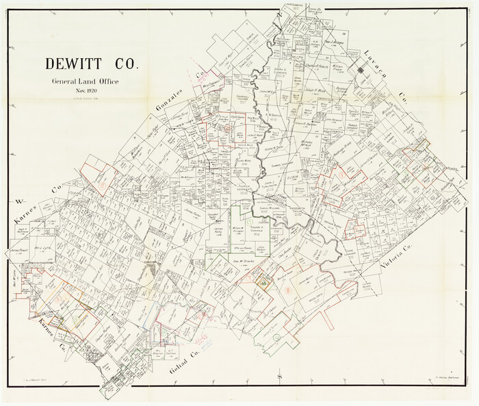 76522, DeWitt County Working Sketch Graphic Index, General Map Collection