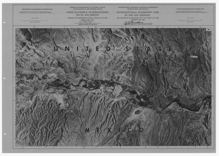 7653, International boundary between the United States and Mexico in the Rio Grande and Colorado River delineated in accordance with the Treaty of November 23, 1970 - (Volumes 1 and 2), General Map Collection