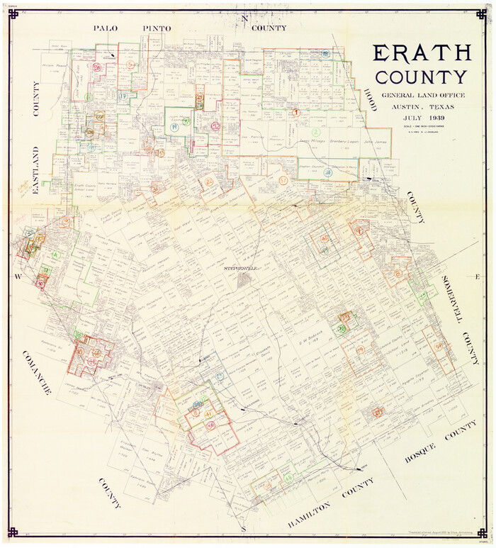 76538, Erath County Working Sketch Graphic Index, General Map Collection