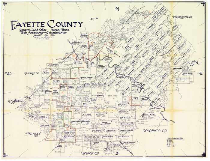 76541, Fayette County Working Sketch Graphic Index, General Map Collection