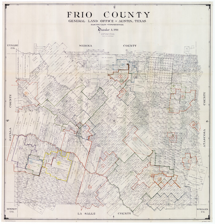 76549, Frio County Working Sketch Graphic Index, General Map Collection
