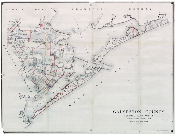 76551, Galveston County Working Sketch Graphic Index, General Map Collection
