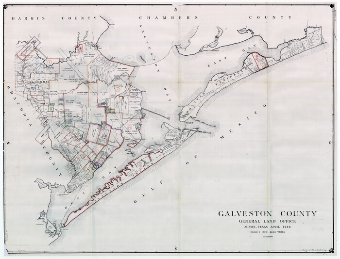 76551, Galveston County Working Sketch Graphic Index, General Map Collection