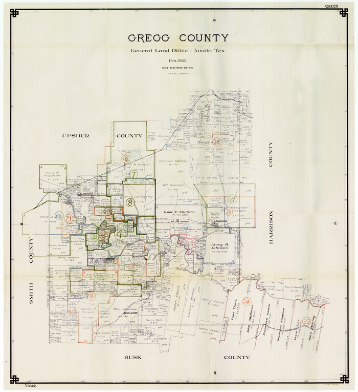 76559, Gregg County Working Sketch Graphic Index, General Map Collection