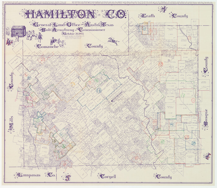 76564, Hamilton County Working Sketch Graphic Index, General Map Collection