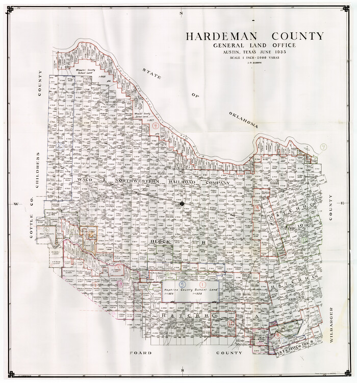 76566, Hardeman County Working Sketch Graphic Index, General Map Collection