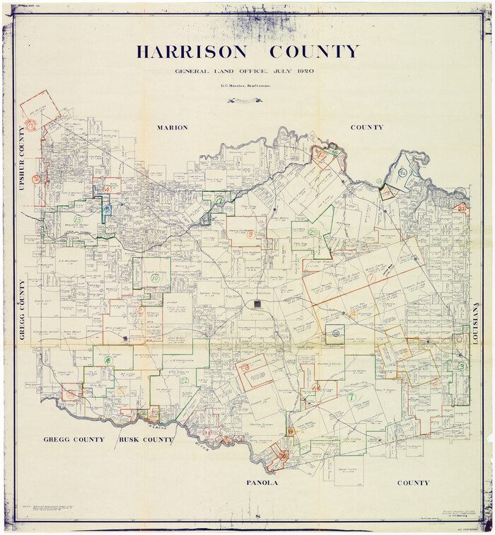 76570, Harrison County Working Sketch Graphic Index, General Map Collection