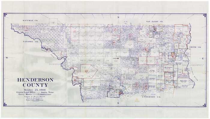 76576, Henderson County Working Sketch Graphic Index, General Map Collection