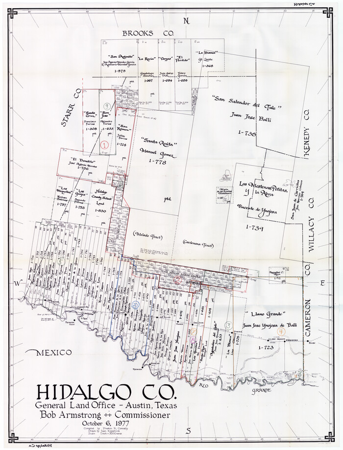 76577, Hidalgo County Working Sketch Graphic Index, General Map Collection