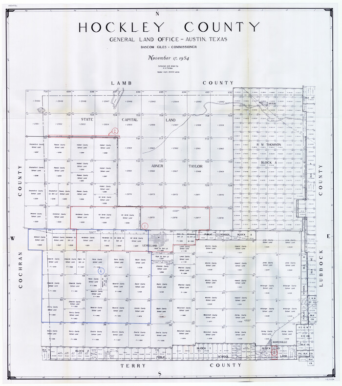 76579, Hockley County Working Sketch Graphic Index, General Map Collection