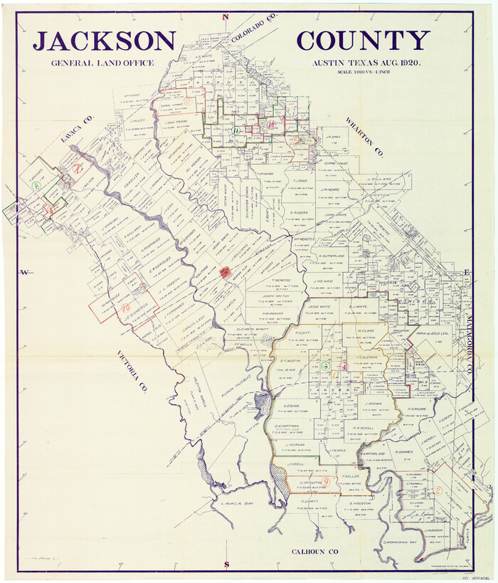 76590, Jackson County Working Sketch Graphic Index, General Map Collection