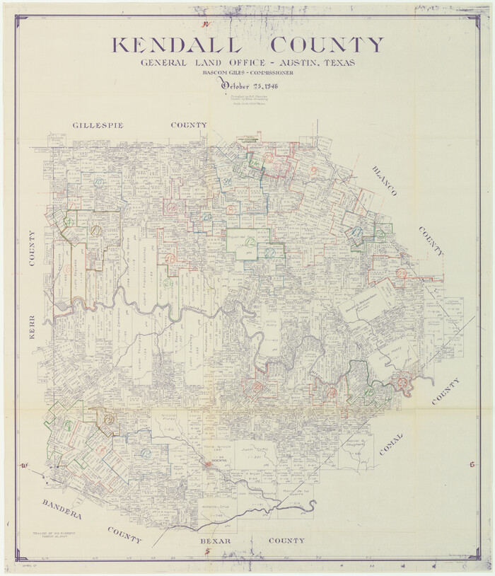 76602, Kendall County Working Sketch Graphic Index, General Map Collection