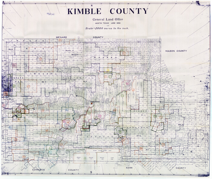 76607, Kimble County Working Sketch Graphic Index, Sheet 2 (Sketches 47 to Most Recent), General Map Collection