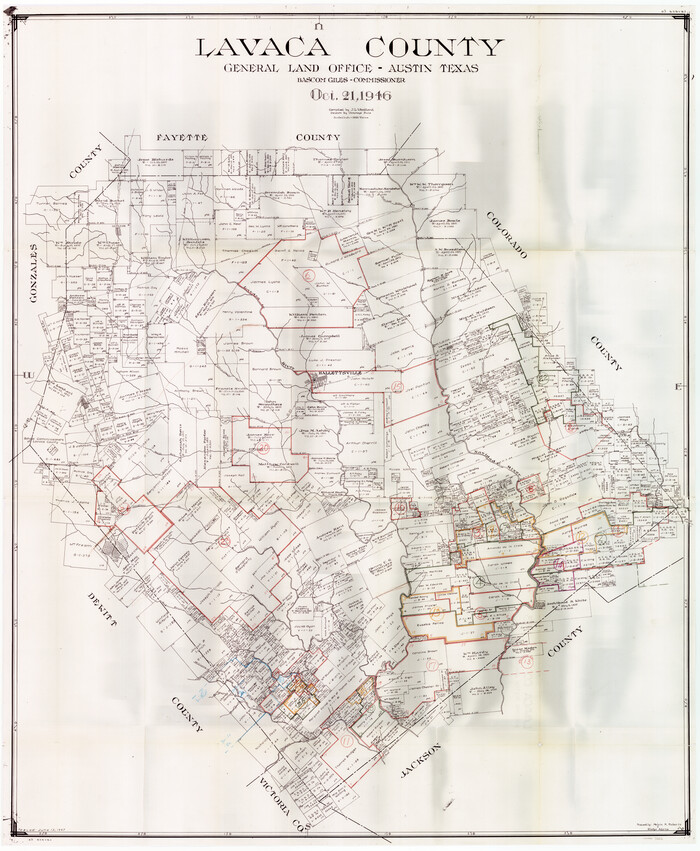 76616, Lavaca County Working Sketch Graphic Index, General Map Collection