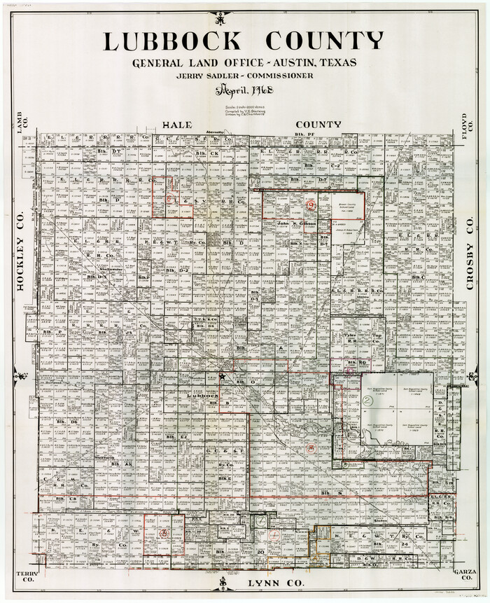 76626, Lubbock County Working Sketch Graphic Index, General Map Collection