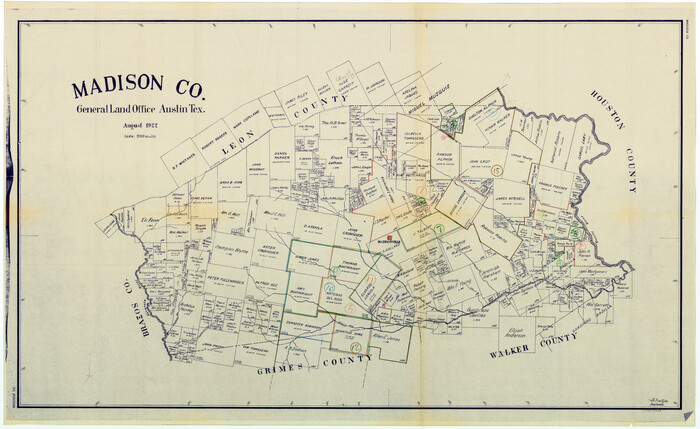 76628, Madison County Working Sketch Graphic Index, General Map Collection