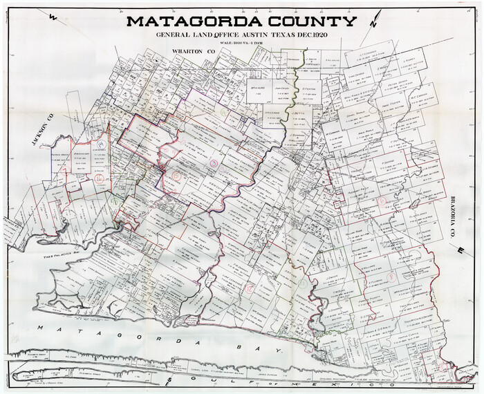 76633, Matagorda County Working Sketch Graphic Index, Sheet 1 (Sketches 1 to 16), General Map Collection