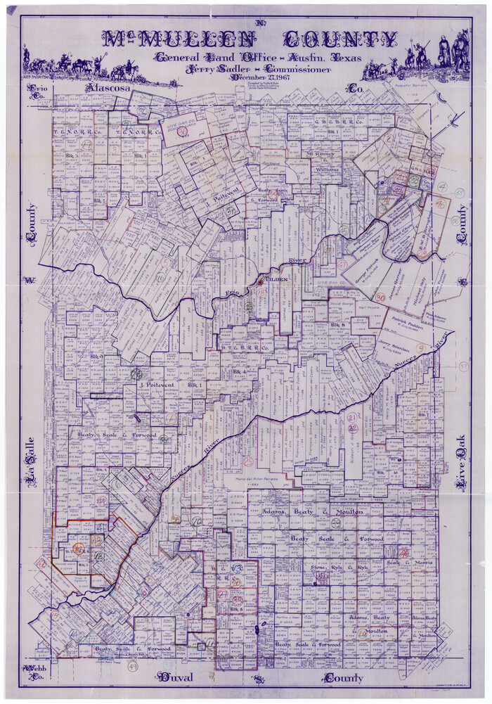 76638, McMullen County Working Sketch Graphic Index, General Map Collection