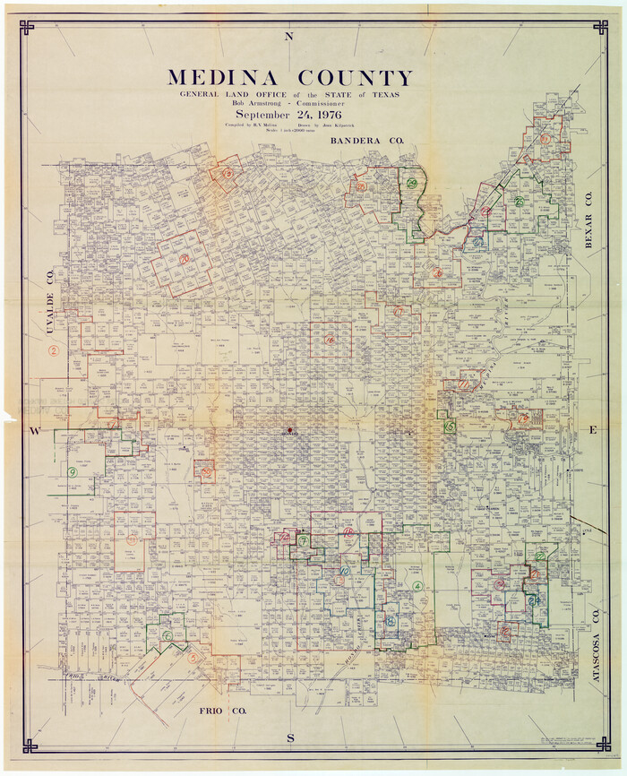 76639, Medina County Working Sketch Graphic Index, General Map Collection
