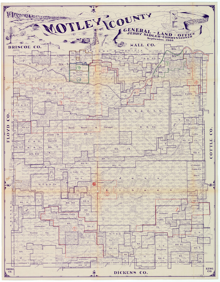 76650, Motley County Working Sketch Graphic Index, General Map Collection