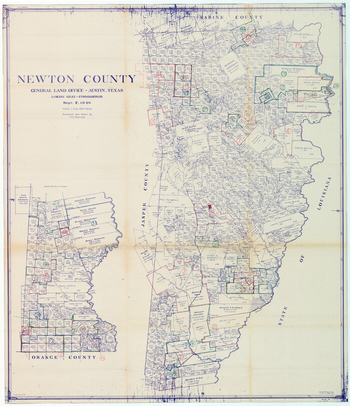 76653, Newton County Working Sketch Graphic Index, General Map Collection
