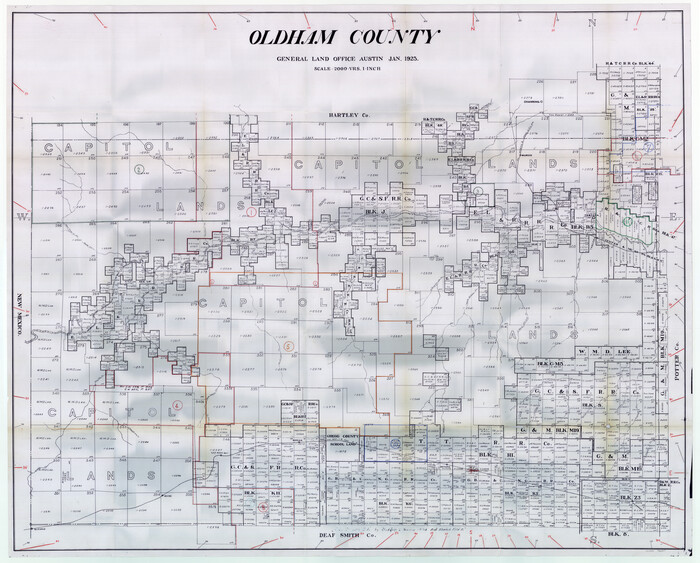 76657, Oldham County Working Sketch Graphic Index, General Map Collection