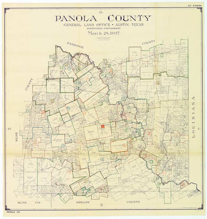 76660, Panola County Working Sketch Graphic Index, General Map Collection