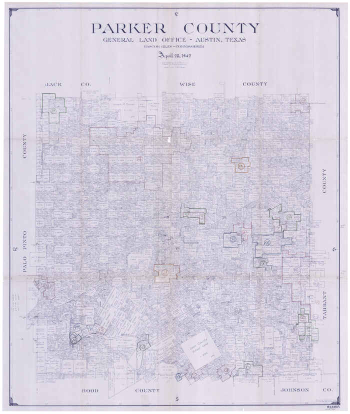 76661, Parker County Working Sketch Graphic Index, General Map Collection