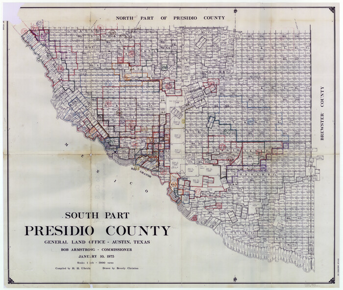 76671, Presidio County Working Sketch Graphic Index, South Part, Sheet 2 (Sketches 45 to Most Recent), General Map Collection