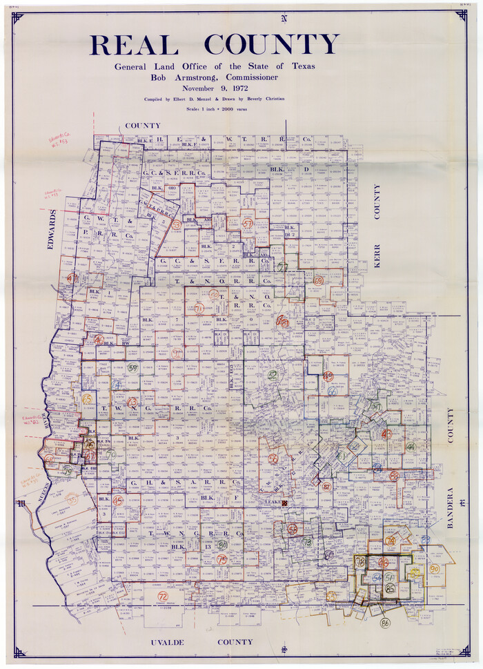 76679, Real County Working Sketch Graphic Index, Sheet 2 (Sketches 43 to Most Recent), General Map Collection