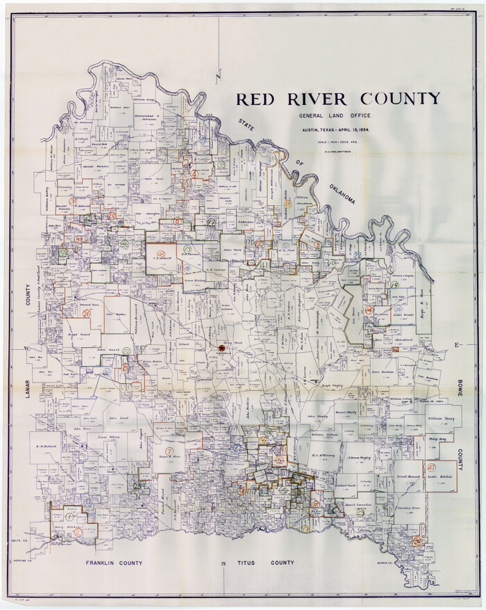 76680, Red River County Working Sketch Graphic Index, Sheet 1 (Sketches 1 to 48), General Map Collection