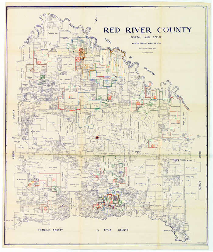 76681, Red River County Working Sketch Graphic Index, Sheet 2 (Sketches 49 to Most Recent), General Map Collection