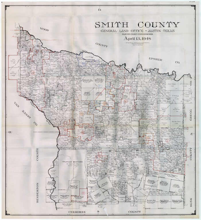 76699, Smith County Working Sketch Graphic Index, General Map Collection