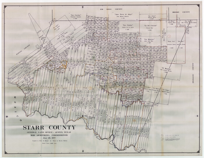 76701, Starr County Working Sketch Graphic Index, General Map Collection