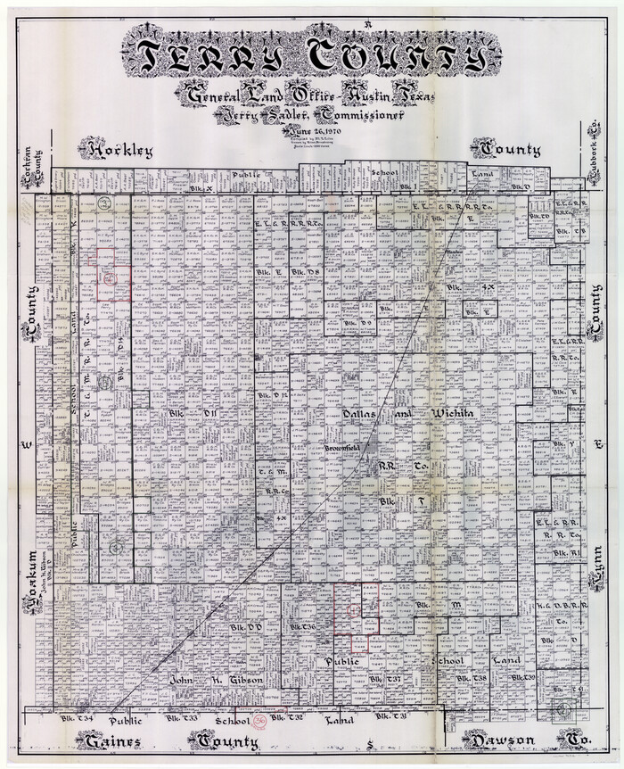 76712, Terry County Working Sketch Graphic Index, General Map Collection
