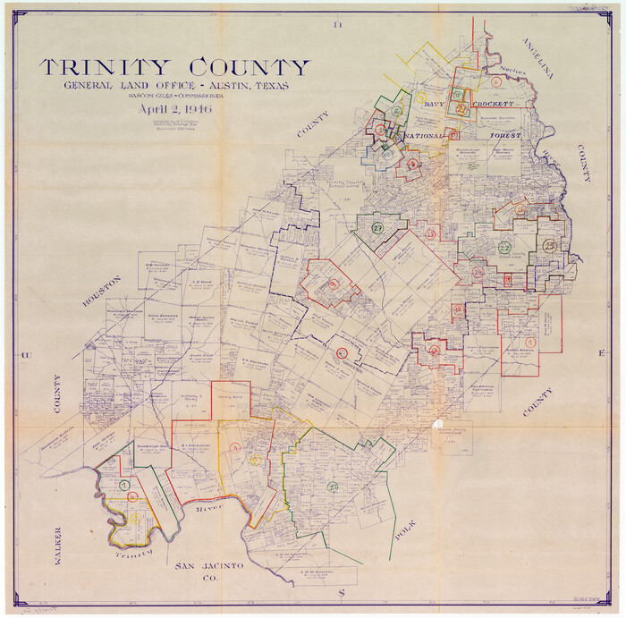 76718, Trinity County Working Sketch Graphic Index, General Map Collection