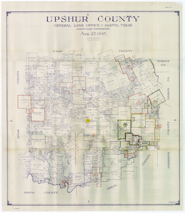 76720, Upshur County Working Sketch Graphic Index, General Map Collection
