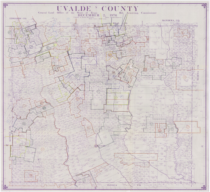 76723, Uvalde County Working Sketch Graphic Index, General Map Collection