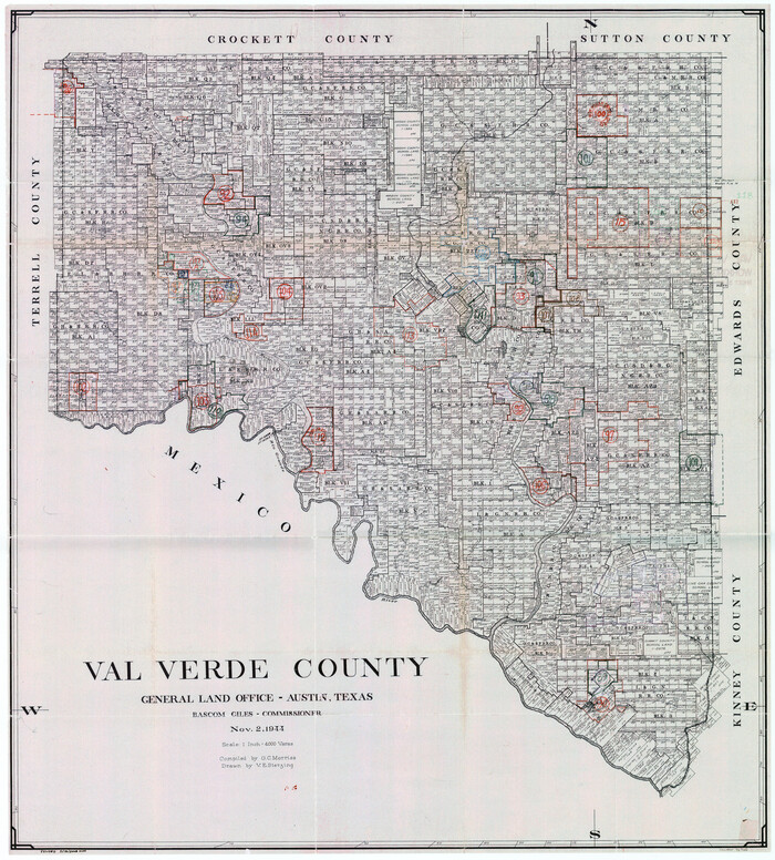 76726, Val Verde County Working Sketch Graphic Index, Sheet 3 (Sketches 89 to Most Recent), General Map Collection
