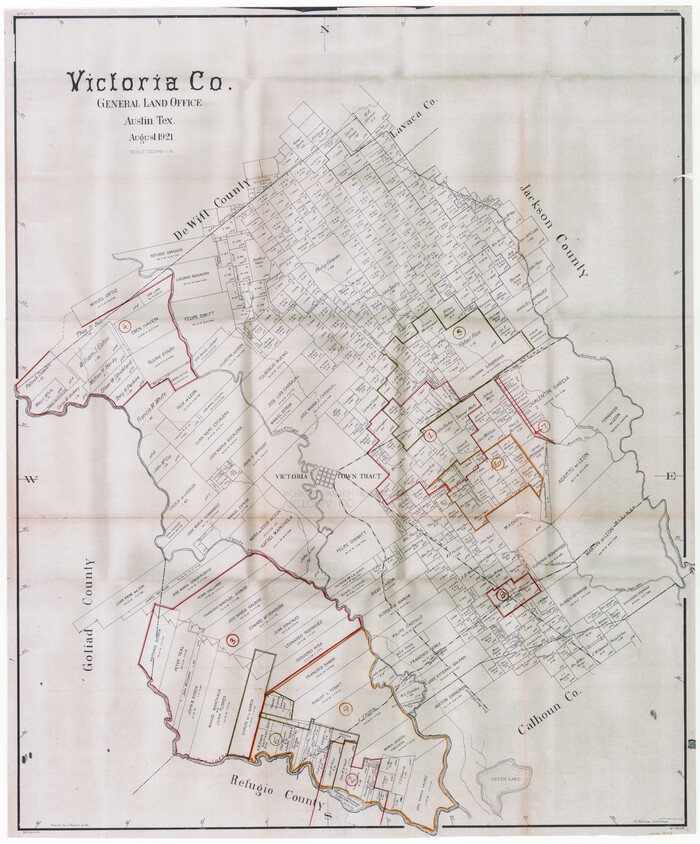 76728, Victoria County Working Sketch Graphic Index, General Map Collection