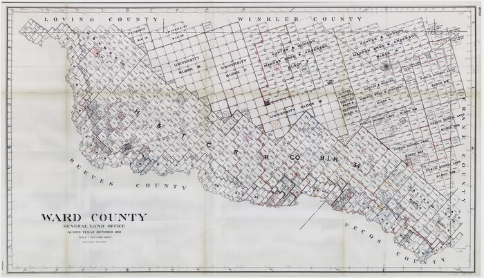 76731, Ward County Working Sketch Graphic Index - sheet A, General Map Collection