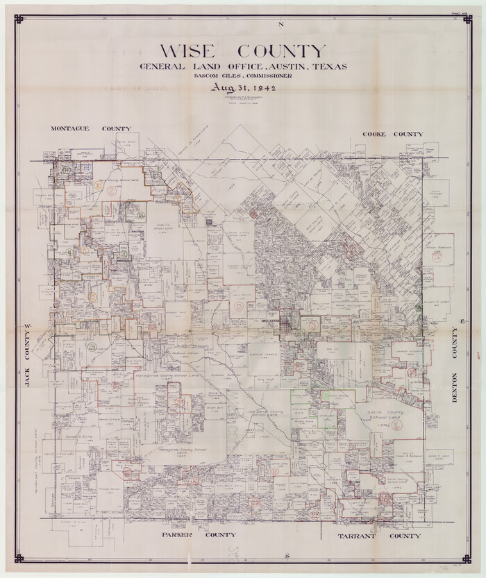 76745, Wise County Working Sketch Graphic Index, General Map Collection